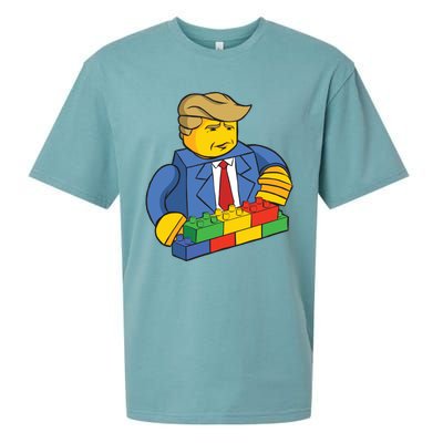 Donald Trump Building Wall Funny Toy Sueded Cloud Jersey T-Shirt