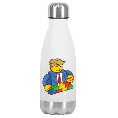 Donald Trump Building Wall Funny Toy Stainless Steel Insulated Water Bottle