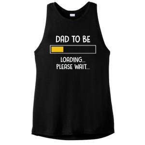 Dad To Be Loading Please Wait Fathers Day Ladies PosiCharge Tri-Blend Wicking Tank