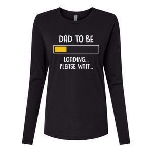 Dad To Be Loading Please Wait Fathers Day Womens Cotton Relaxed Long Sleeve T-Shirt