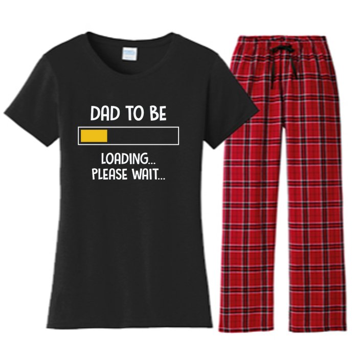 Dad To Be Loading Please Wait Fathers Day Women's Flannel Pajama Set