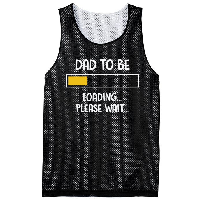 Dad To Be Loading Please Wait Fathers Day Mesh Reversible Basketball Jersey Tank