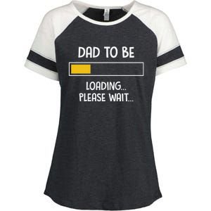 Dad To Be Loading Please Wait Fathers Day Enza Ladies Jersey Colorblock Tee