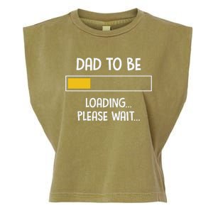 Dad To Be Loading Please Wait Fathers Day Garment-Dyed Women's Muscle Tee