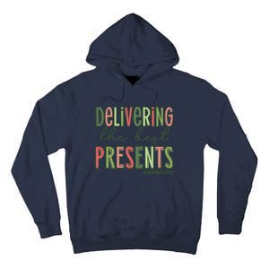 Delivering The Best Presents Labor And Delivery Christmas Tall Hoodie