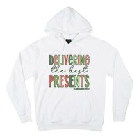 Delivering The Best Presents Labor And Delivery Christmas Hoodie