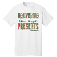 Delivering The Best Presents Labor And Delivery Christmas Tall T-Shirt