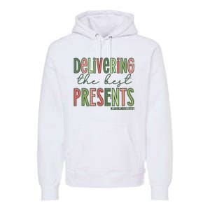 Delivering The Best Presents Labor And Delivery Christmas Premium Hoodie