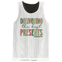 Delivering The Best Presents Labor And Delivery Christmas Mesh Reversible Basketball Jersey Tank