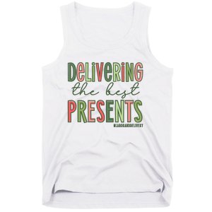 Delivering The Best Presents Labor And Delivery Christmas Tank Top