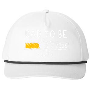 Dad To Be 2025 Dad Est 2025 Daddy To Be Promoted To Daddy Snapback Five-Panel Rope Hat