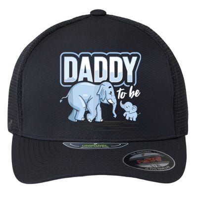 Daddy To Be Elephant Baby Shower Pregnancy Gift Soon To Be Flexfit Unipanel Trucker Cap