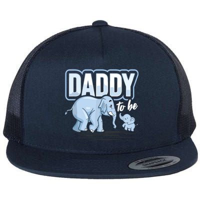 Daddy To Be Elephant Baby Shower Pregnancy Gift Soon To Be Flat Bill Trucker Hat