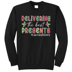 Delivering The Best Presents Labor Delivery Nurse Christmas Sweatshirt