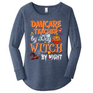 Daycare Teacher By Day Witch By Night Cute Gift Women's Perfect Tri Tunic Long Sleeve Shirt