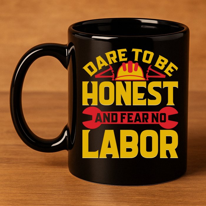 Dare To Be Honest And Fear No Labor Day Gift 11oz C Handle Ceramic Mug