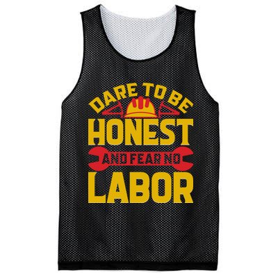 Dare To Be Honest And Fear No Labor Day Gift Mesh Reversible Basketball Jersey Tank