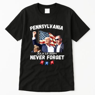 Donald Trump Butler Pennsylvania Never Forget Gift Tall T-Shirt
