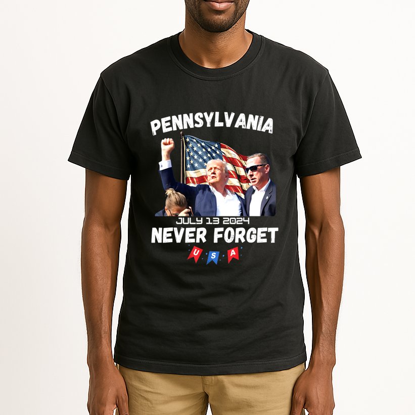 Donald Trump Butler Pennsylvania Never Forget Gift Tall T-Shirt