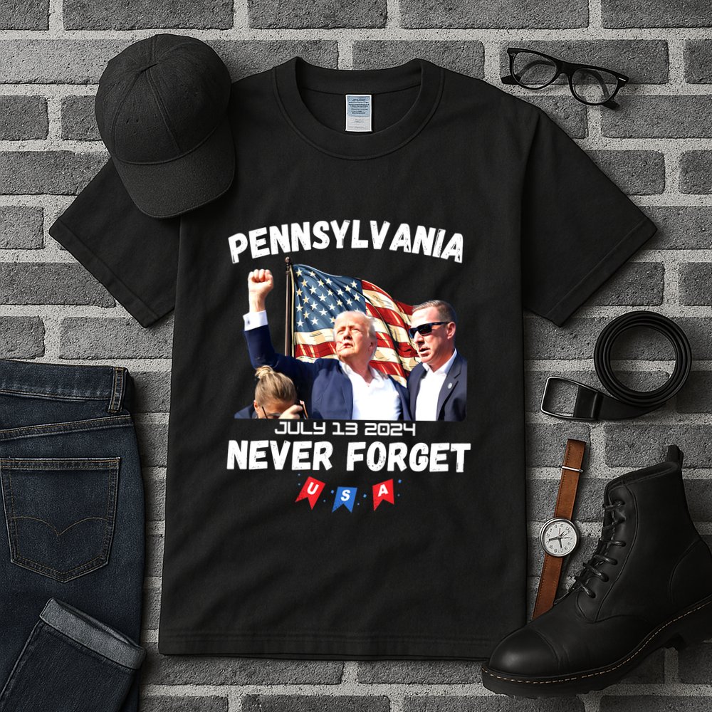 Donald Trump Butler Pennsylvania Never Forget Gift Tall T-Shirt