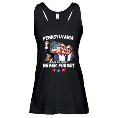 Donald Trump Butler Pennsylvania Never Forget Gift Ladies Essential Flowy Tank