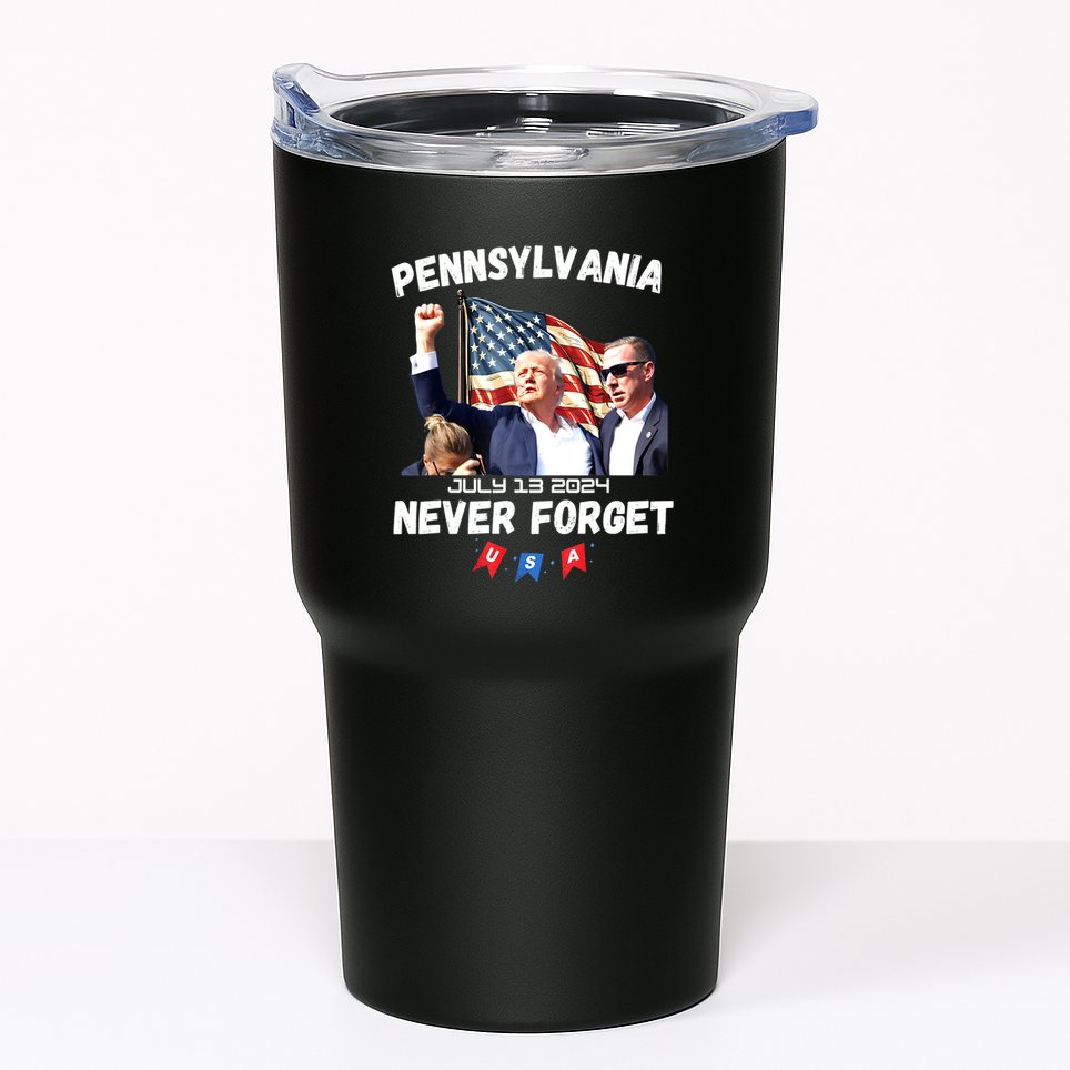 Donald Trump Butler Pennsylvania Never Forget Gift Tumbler