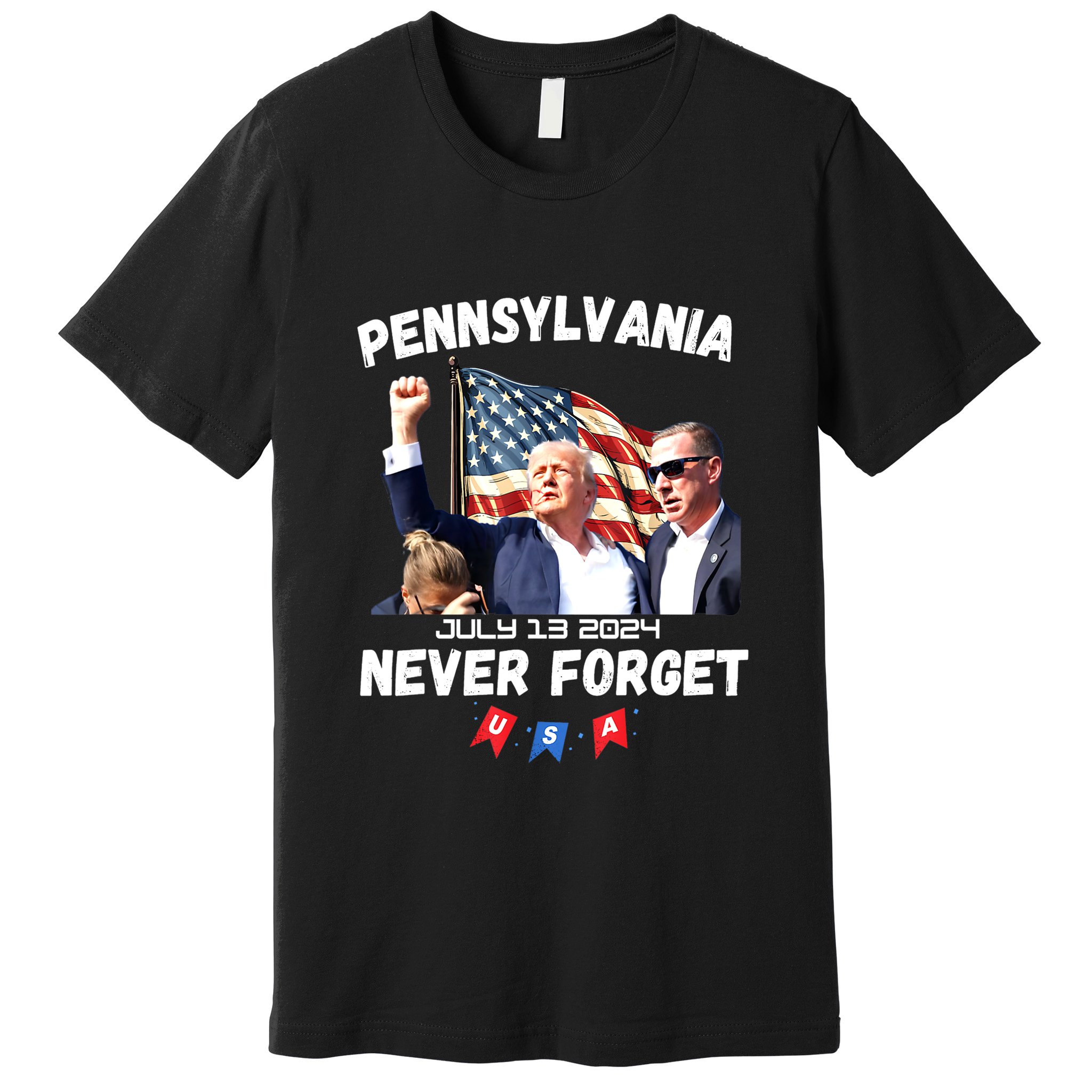 Donald Trump Butler Pennsylvania Never Forget Gift Premium T-Shirt