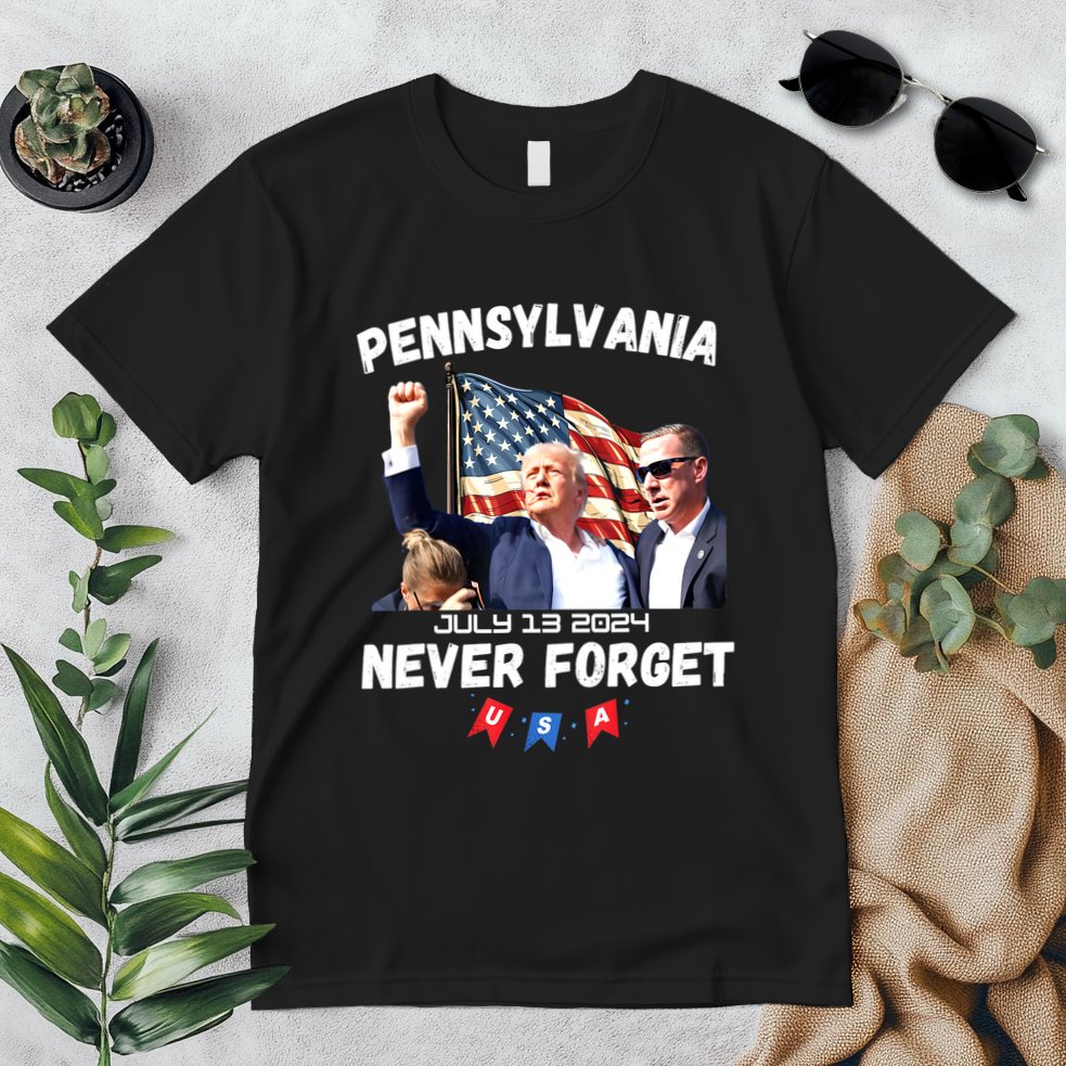 Donald Trump Butler Pennsylvania Never Forget Gift Premium T-Shirt