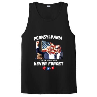 Donald Trump Butler Pennsylvania Never Forget Gift PosiCharge Competitor Tank