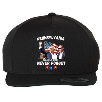 Donald Trump Butler Pennsylvania Never Forget Gift Wool Snapback Cap