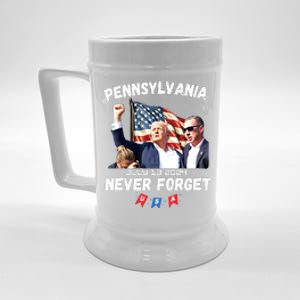 Donald Trump Butler Pennsylvania Never Forget Gift Beer Stein