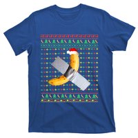 Duct Tape Banana Art Ugly Christmas Sweater Funny Santa Hat Gift T-Shirt