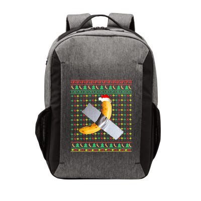 Duct Tape Banana Art Ugly Christmas Sweater Funny Santa Hat Gift Vector Backpack