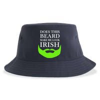 Does This Beard Make Me Look Irish Funny St Patty's Sustainable Bucket Hat