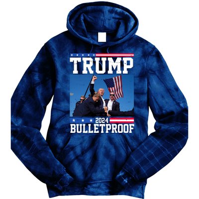 Donald Trump Bulletproof Fight Fist Legend 2024 Tie Dye Hoodie