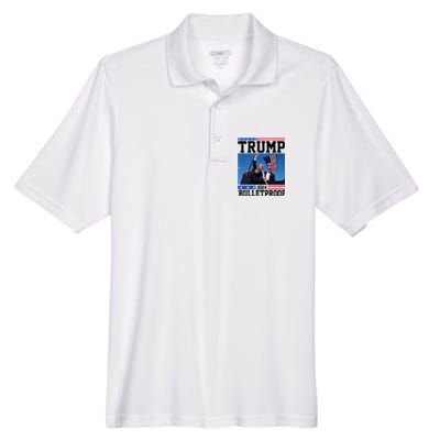 Donald Trump Bulletproof Fight Fist Legend 2024 Men's Origin Performance Piqué Polo