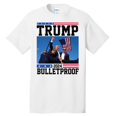 Donald Trump Bulletproof Fight Fist Legend 2024 Tall T-Shirt