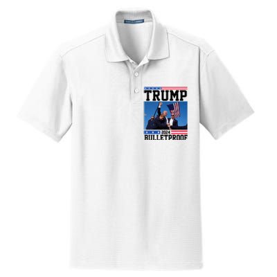 Donald Trump Bulletproof Fight Fist Legend 2024 Dry Zone Grid Polo