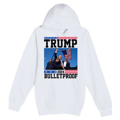 Donald Trump Bulletproof Fight Fist Legend 2024 Premium Pullover Hoodie