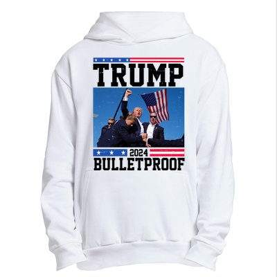 Donald Trump Bulletproof Fight Fist Legend 2024 Urban Pullover Hoodie