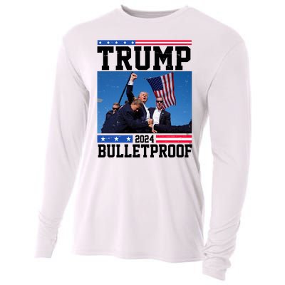 Donald Trump Bulletproof Fight Fist Legend 2024 Cooling Performance Long Sleeve Crew