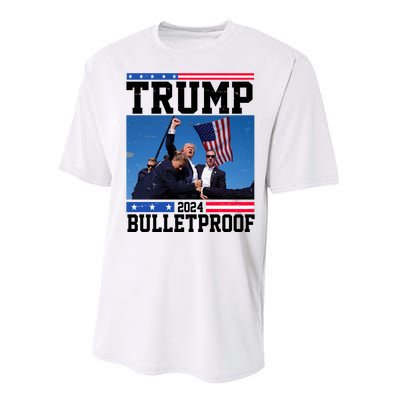 Donald Trump Bulletproof Fight Fist Legend 2024 Performance Sprint T-Shirt