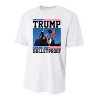 Donald Trump Bulletproof Fight Fist Legend 2024 Youth Performance Sprint T-Shirt