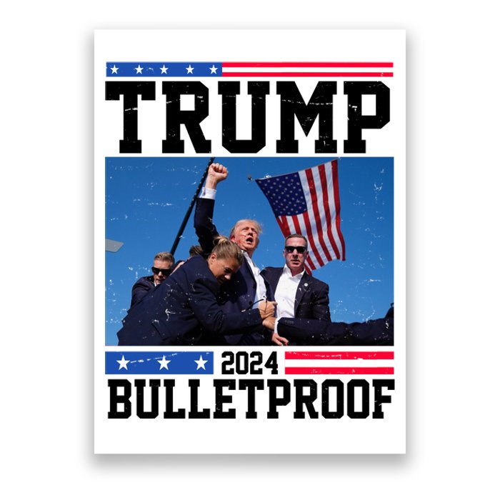 Donald Trump Bulletproof Fight Fist Legend 2024 Poster