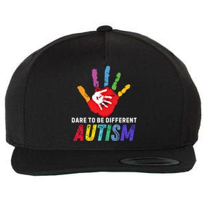 Dare To Be Different Autism Autism Awareness Cool Gift Wool Snapback Cap