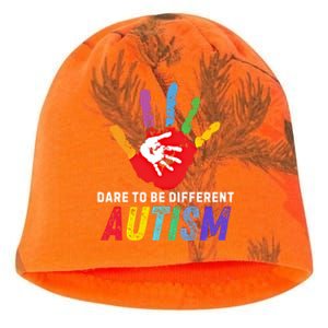 Dare To Be Different Autism Autism Awareness Cool Gift Kati - Camo Knit Beanie