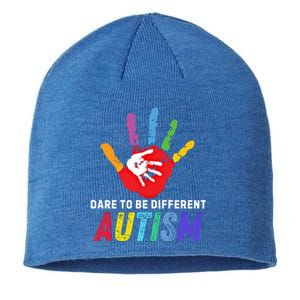 Dare To Be Different Autism Autism Awareness Cool Gift Sustainable Beanie