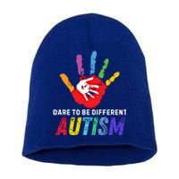 Dare To Be Different Autism Autism Awareness Cool Gift Short Acrylic Beanie