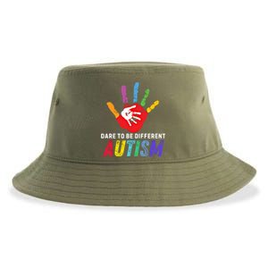 Dare To Be Different Autism Autism Awareness Cool Gift Sustainable Bucket Hat