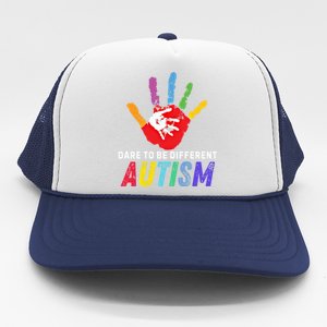 Dare To Be Different Autism Autism Awareness Cool Gift Trucker Hat